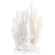 Decorative object Lilly white coral look