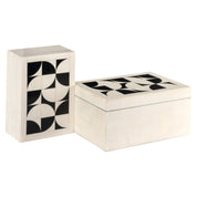 Storage box Flake white (Set of 2)