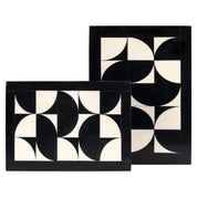 Storage box Rae black/white (Set of 2)
