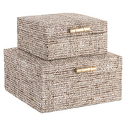 Storage box Chalenny brown small