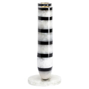 Candle holder River black/white
