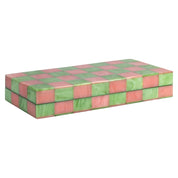 Decorative game Azalea pink/green chessboard