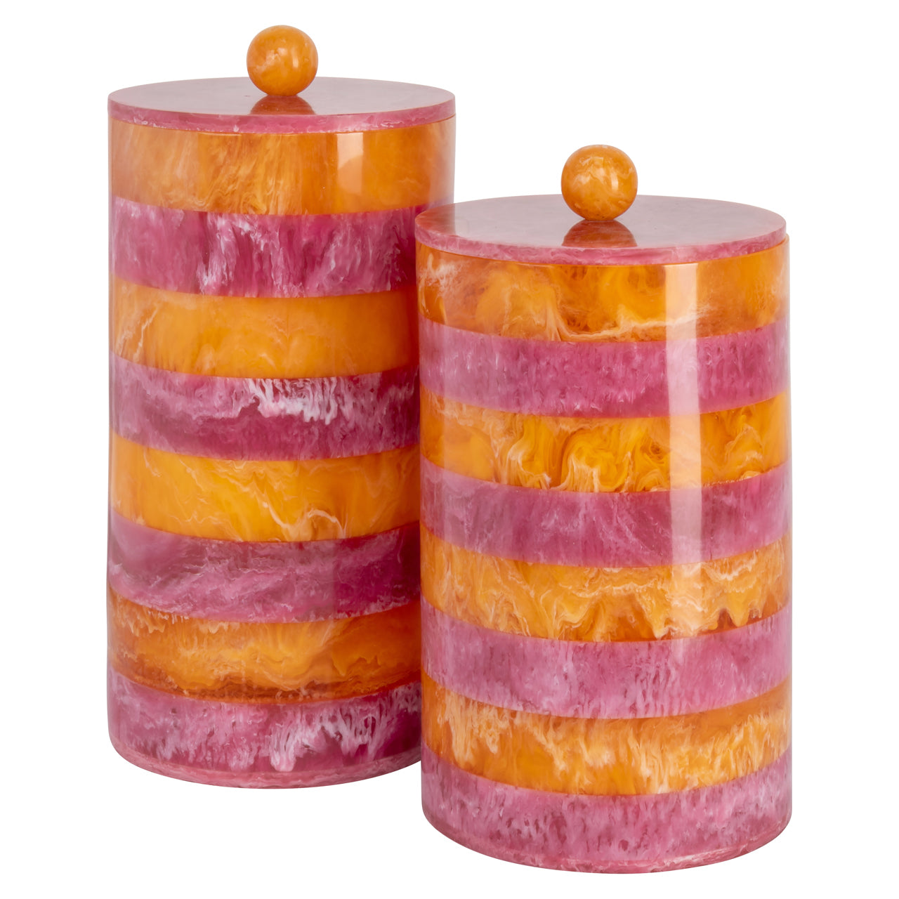 Storage box Lilybelle pink/orange storage jar large