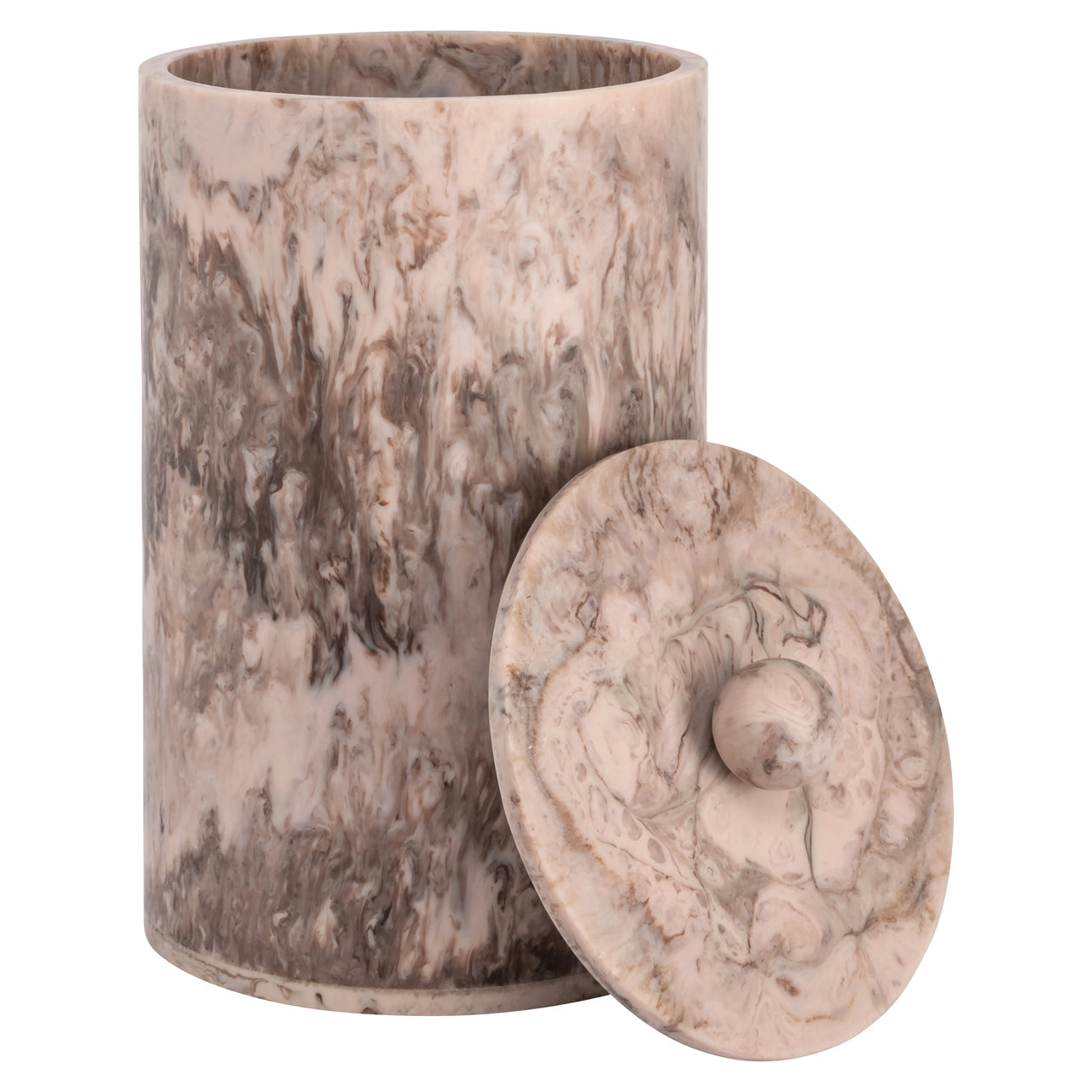 Storage box Rosaline chocolate brown storage jar small