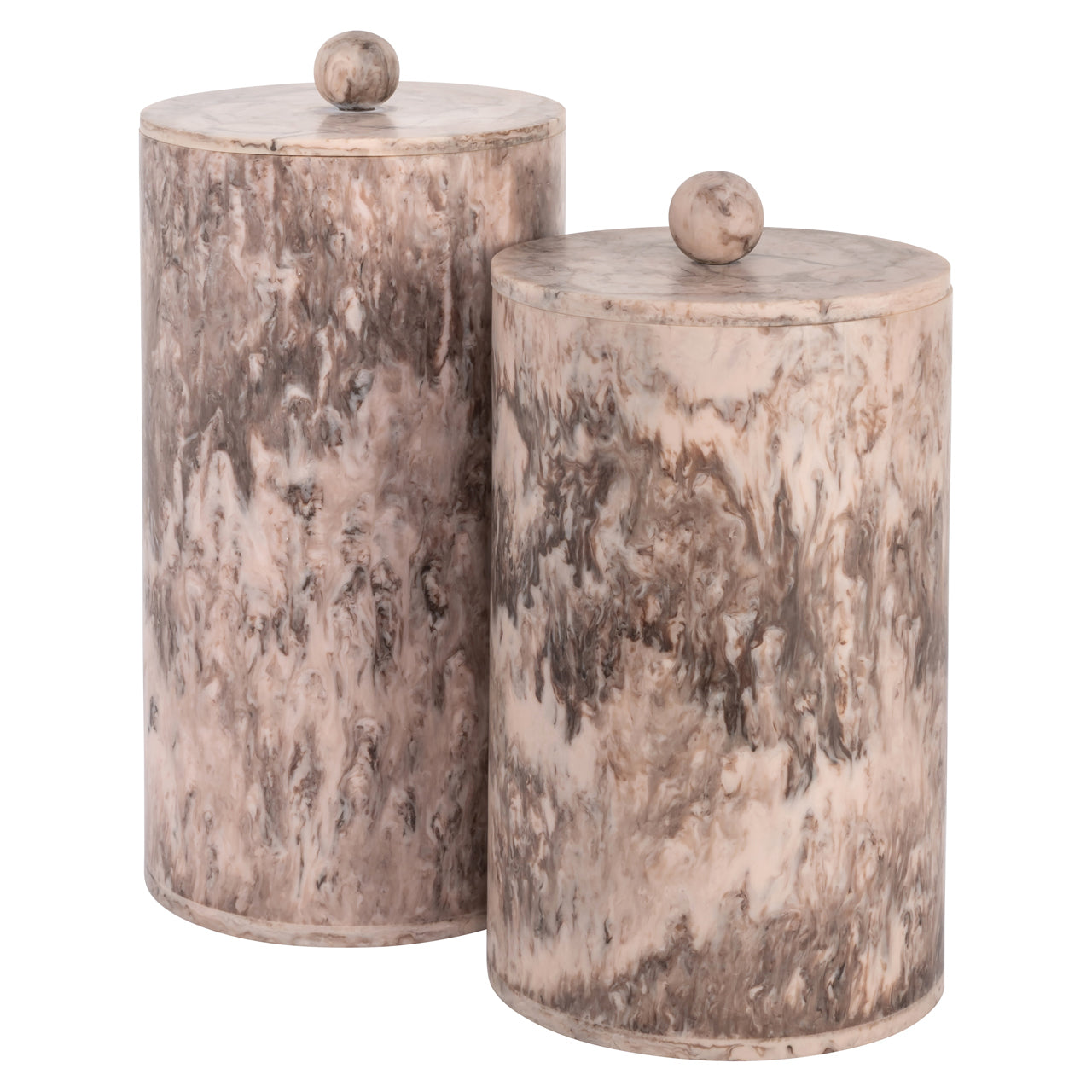 Storage box Rosaline chocolate brown storage jar small