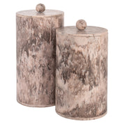 Storage box Rosaline chocolate brown storage jar large