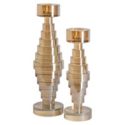 Candle holder Bryn Champagne small