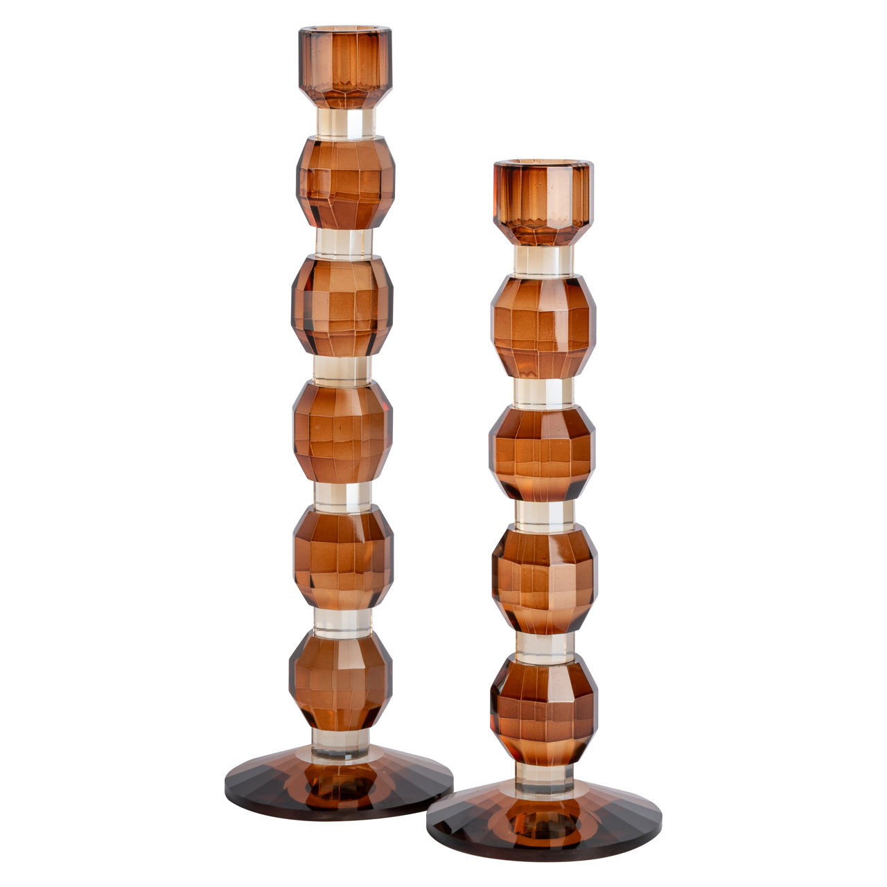 Candle holder Lowan brown small