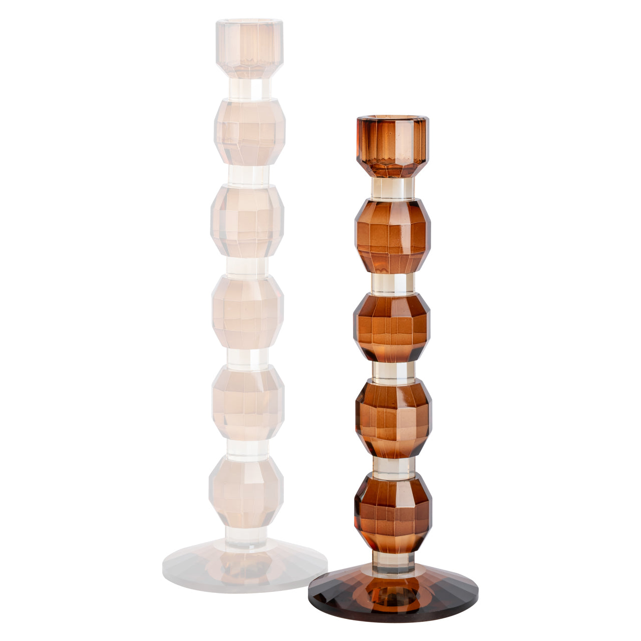 Candle holder Lowan brown small