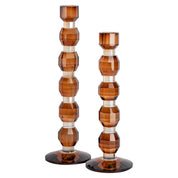 Candle holder Lowan brown large