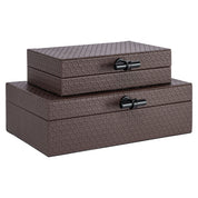 Storage box Billie dark brown large