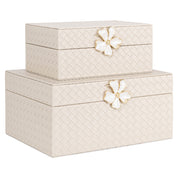 Storage box Lillie ivory small