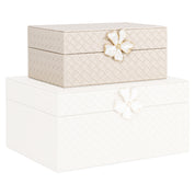 Storage box Lillie ivory small
