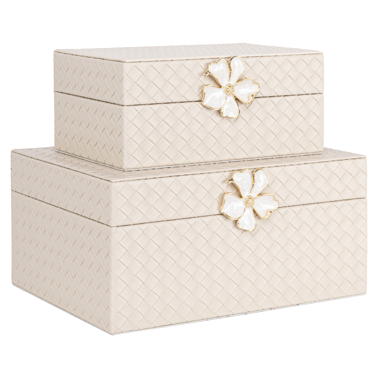 Storage box Lillie ivory large