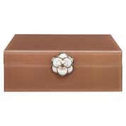 Storage box Floral brown large