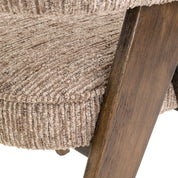 Dining chair Mori mocca linear fire retardant