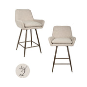 Counter stool Linsey natural chunky swivel (Set of 2)