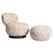 Pouffe & Footstool Jace beige tiger