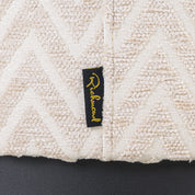 Pouffe & Footstool Lexie beige chevron  45Ø