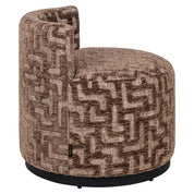 Lounge chair Franny brown labyrinth
