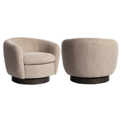 Lounge chair Colmar natural chunky swivel