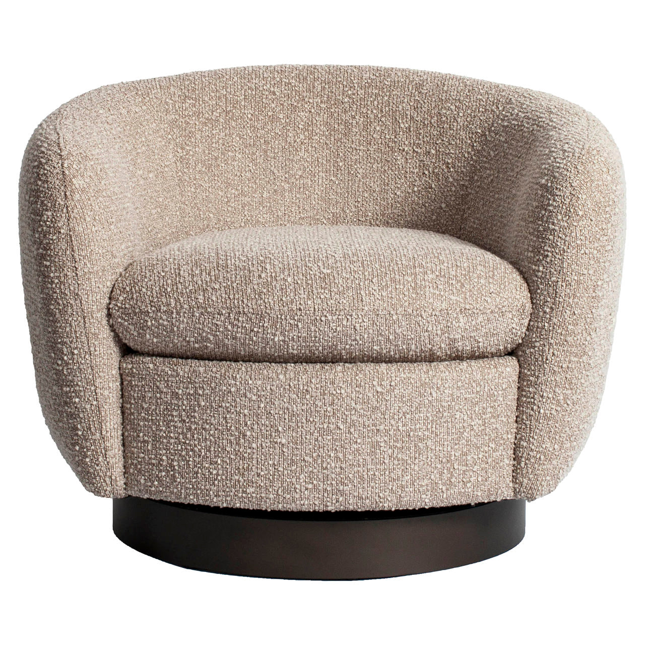 Lounge chair Colmar natural chunky swivel