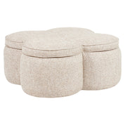 Pouffe & Footstool Corbeau sand tweed