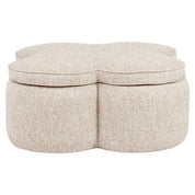 Pouffe & Footstool Corbeau sand tweed