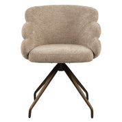 Dining chair Kayla mocca boldweave swivel