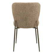 Dining chair Odarby brown tweed fire retardant (Set of 2)