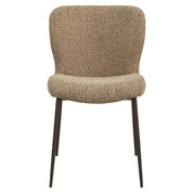 Dining chair Odarby brown tweed fire retardant (Set of 2)