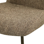 Dining chair Odarby brown tweed fire retardant (Set of 2)