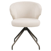 Dining chair Milly biscotti swivel