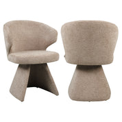 Dining chair Zenith mocca boldweave