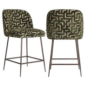 Counter stool Pullitzer moss labyrinth