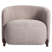 Lounge chair Hannah mocca chunky fire retardant