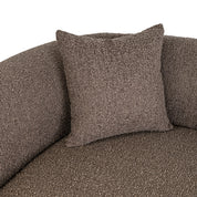Sofa Pandora brown chunky lounge left