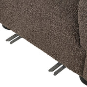Sofa Pandora brown chunky lounge left