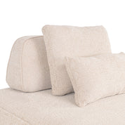 Sofa Tudor natural boldweave 1-seater movable backrest