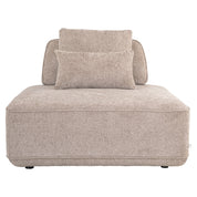Sofa Tudor mocca boldweave 1-seater movable backrest