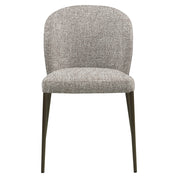 Dining chair Stacker  earth tweed fire retardant (Set of 2)
