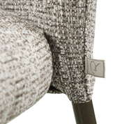 Dining chair Stacker  earth tweed fire retardant (Set of 2)