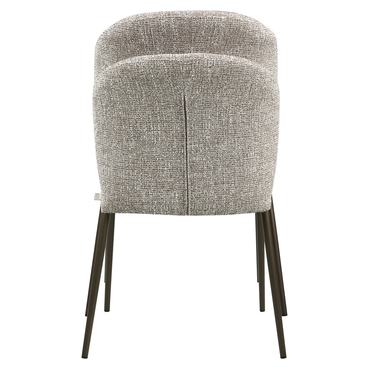 Dining chair Stacker  earth tweed fire retardant (Set of 2)