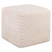 Pouffe & Footstool Ciela beige chevron