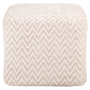 Pouffe & Footstool Ciela beige chevron