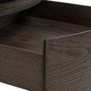 Coffee table Langford brown 90Ø 1-drawer