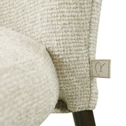 Dining chair Stacker  biscotti fire retardant (Set of 2)