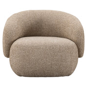 Lounge chair Milano sand tweed fire retardant