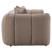 Sofa Hogan mocca chunky 3-seater fire retardant