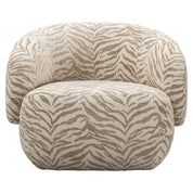 Lounge chair Milano beige tiger